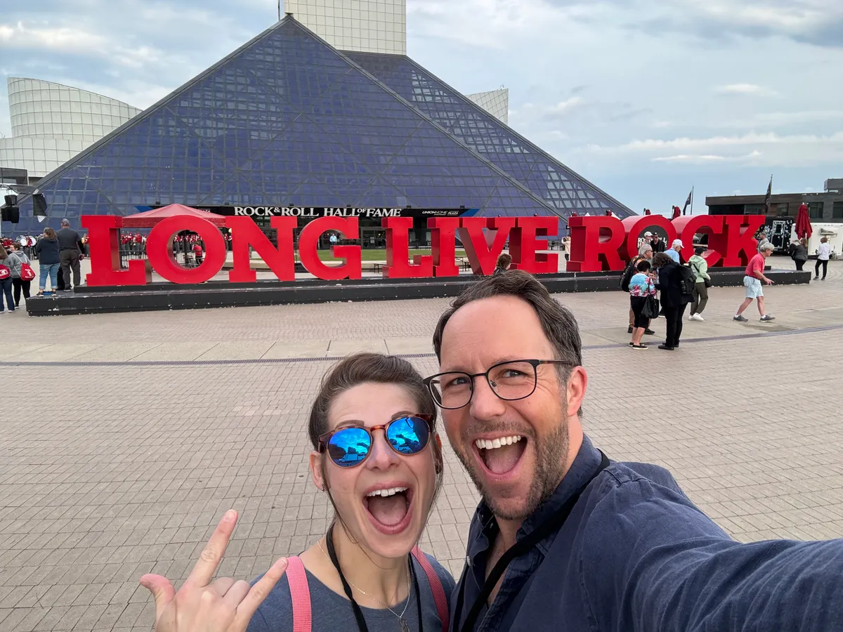 The Upbeats Duo at the Rock and Roll Hall Of Fame